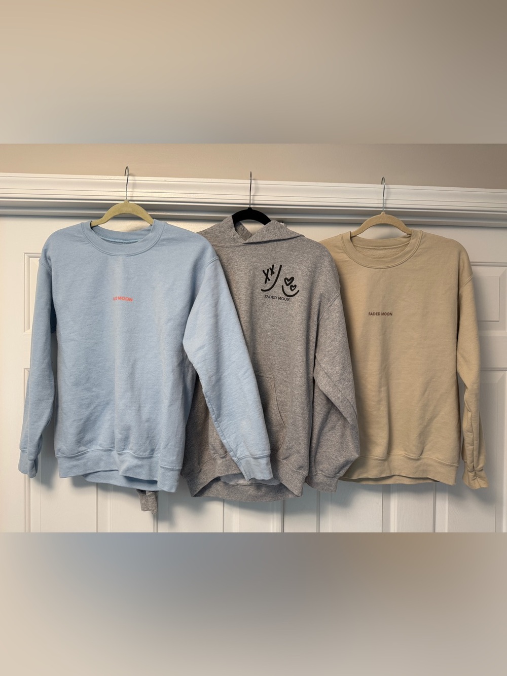 Faded Moon Sweatshirts Various Sizes